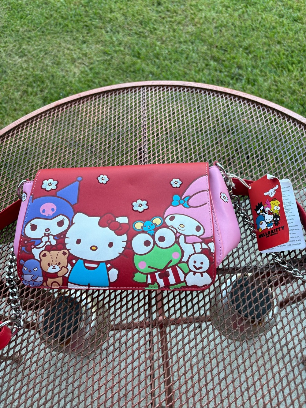 Hello Kitty Red and Pink Sanrio Character Kids Crossbody Bag